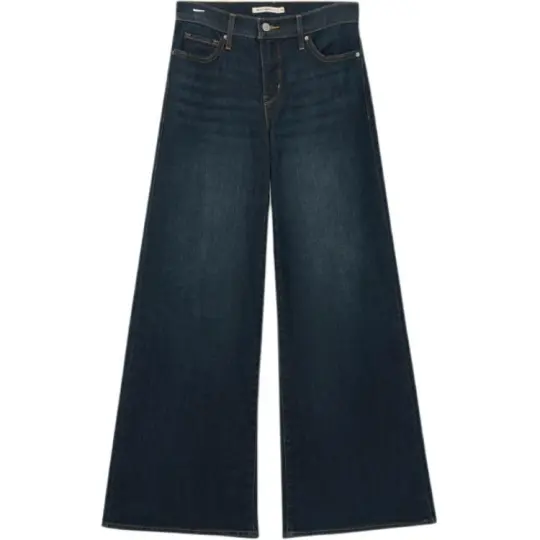 Levis Jeans Women's Vintage Dark Blue Moderate Wide Leg Pants