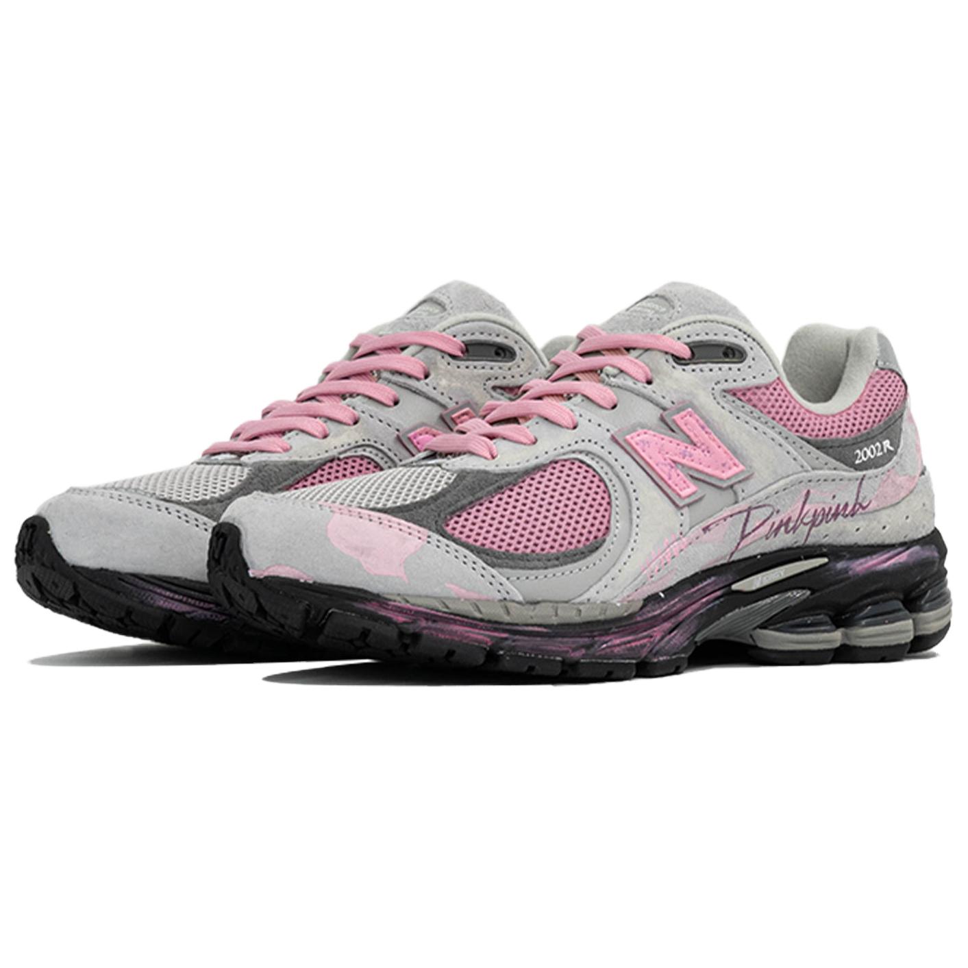 New Balance NB 2002R Abrasion Resistant Low top Running Shoes Unisex Black Pink