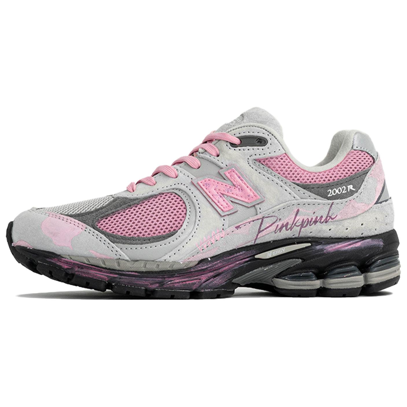 New Balance NB 2002R Abrasion Resistant Low top Running Shoes Unisex Black Pink