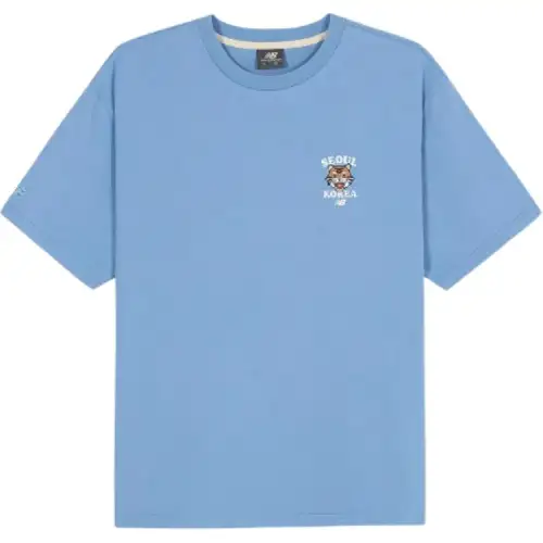 New Balance T Shirts Unisex Light Blue Crew Neck
