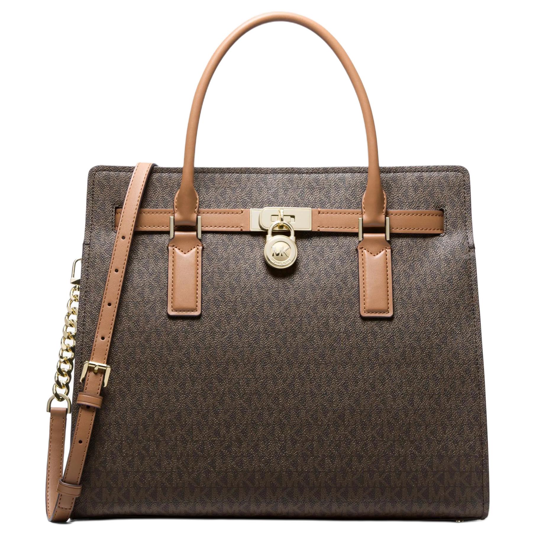 Женская сумка-тот MICHAEL KORS Hamilton Moderne (темно-коричневая)