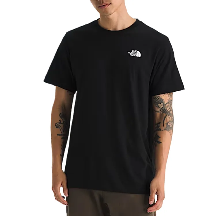 THE NORTH FACE T-Shirts Men's Black Crew Neck Moderate Straight Fit