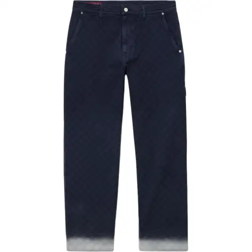 GUCCI FW25 Lido Collection Jeans Unisex Dark Blue