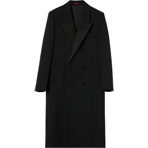 Gucci Double wool and satin coat
