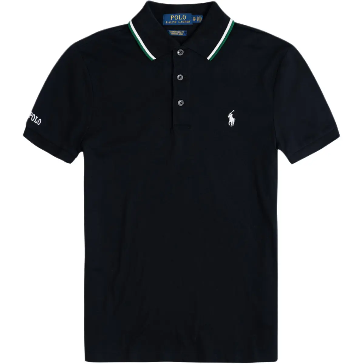 Polo Ralph Lauren Polo Shirt Custom Slim Fit Men's Black