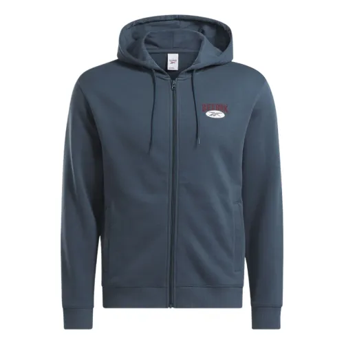 Reebok Sweatshirts Unisex Blue Hooded Moderate