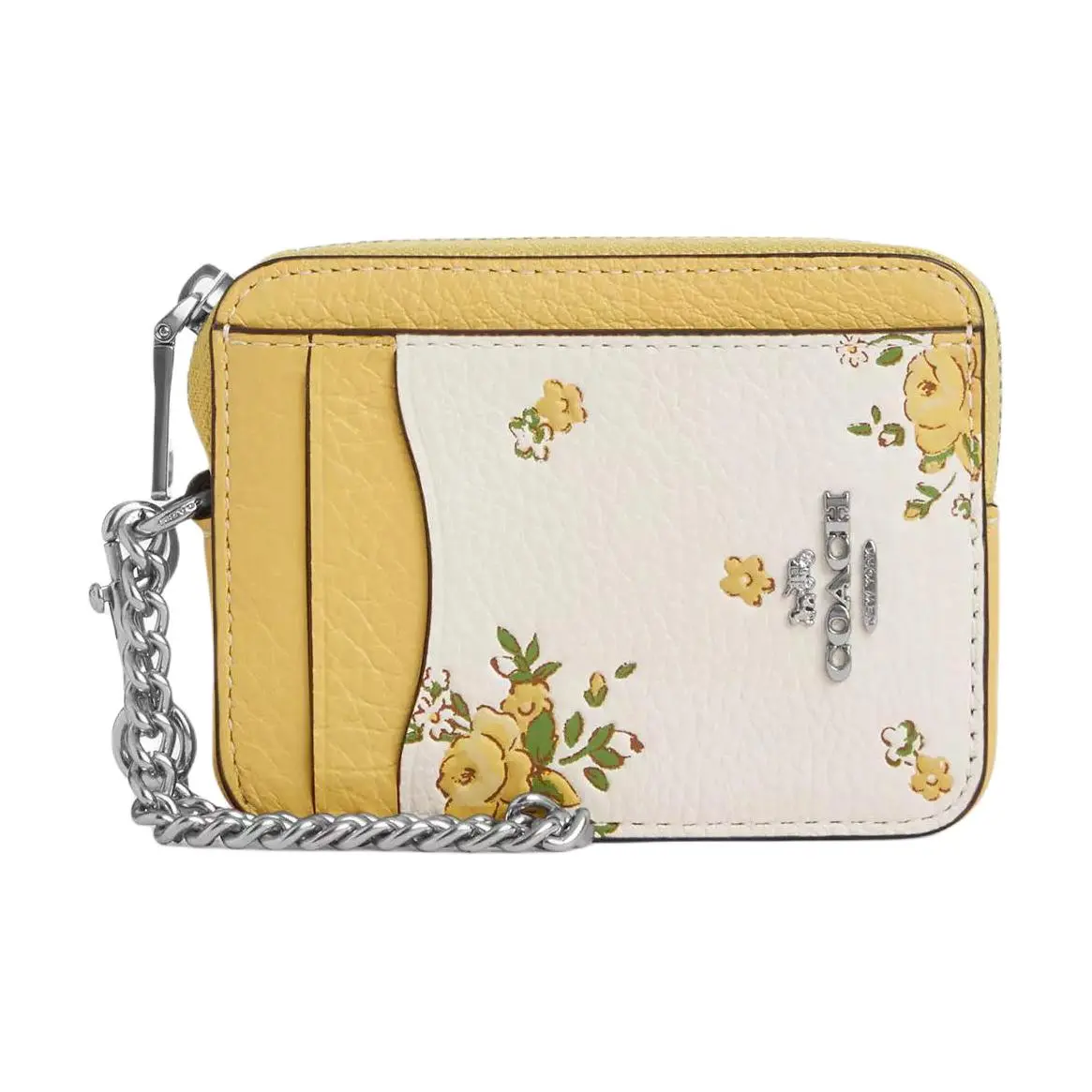 COACH Leather Card Holder Regular Women's Multicolor