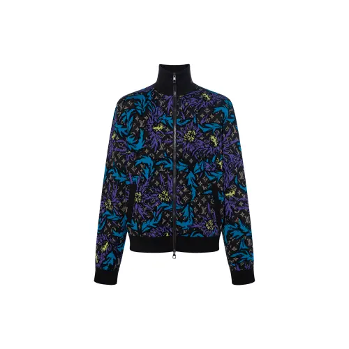 LOUIS VUITTON Monogram Thistle Zip Through Jacket