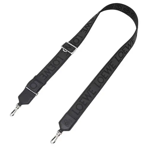 LOEWE Cow Leather Bag Straps Women's Anthracite/Black