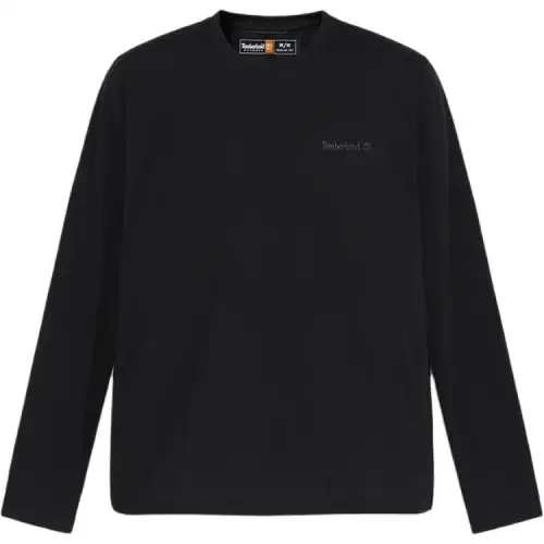 Timberland T Shirts Men's A6AMU001/Black Crew Neck Moderate Straight Fit