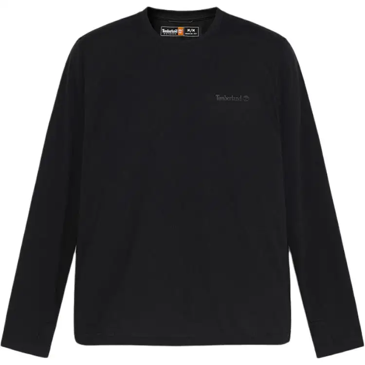 Timberland T Shirts Men's A6AMU001/Black Crew Neck Moderate Straight Fit