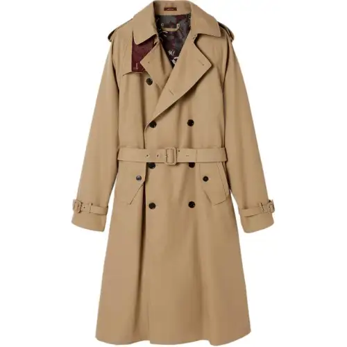 GUCCI Cotton Gabardine Trench Coat