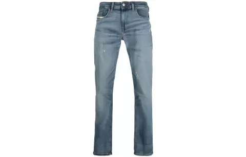 DIESEL Jeans Men's Light Blue Moderate Slim Fit Pants