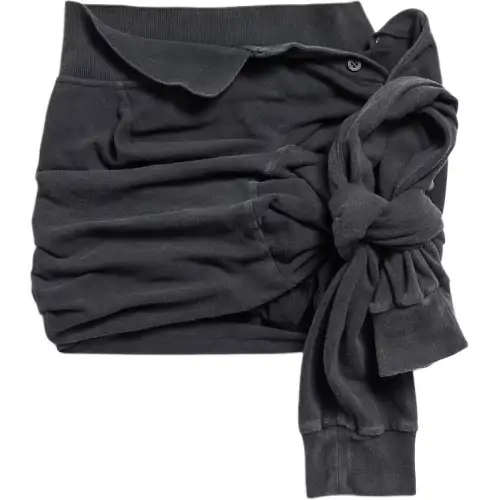 Balenciaga polo-style knotted skirt