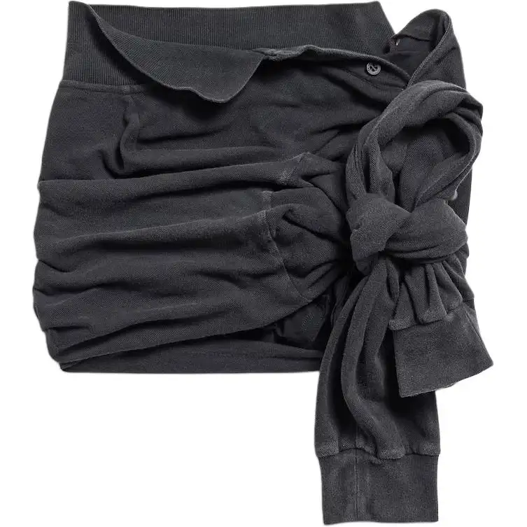 Balenciaga polo-style knotted skirt
