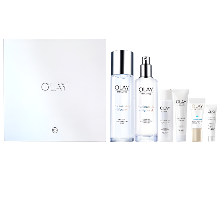 Olay, brightening milk, moisturizing antioxidant skin care set contains niacin, sun protection, Birthday gift