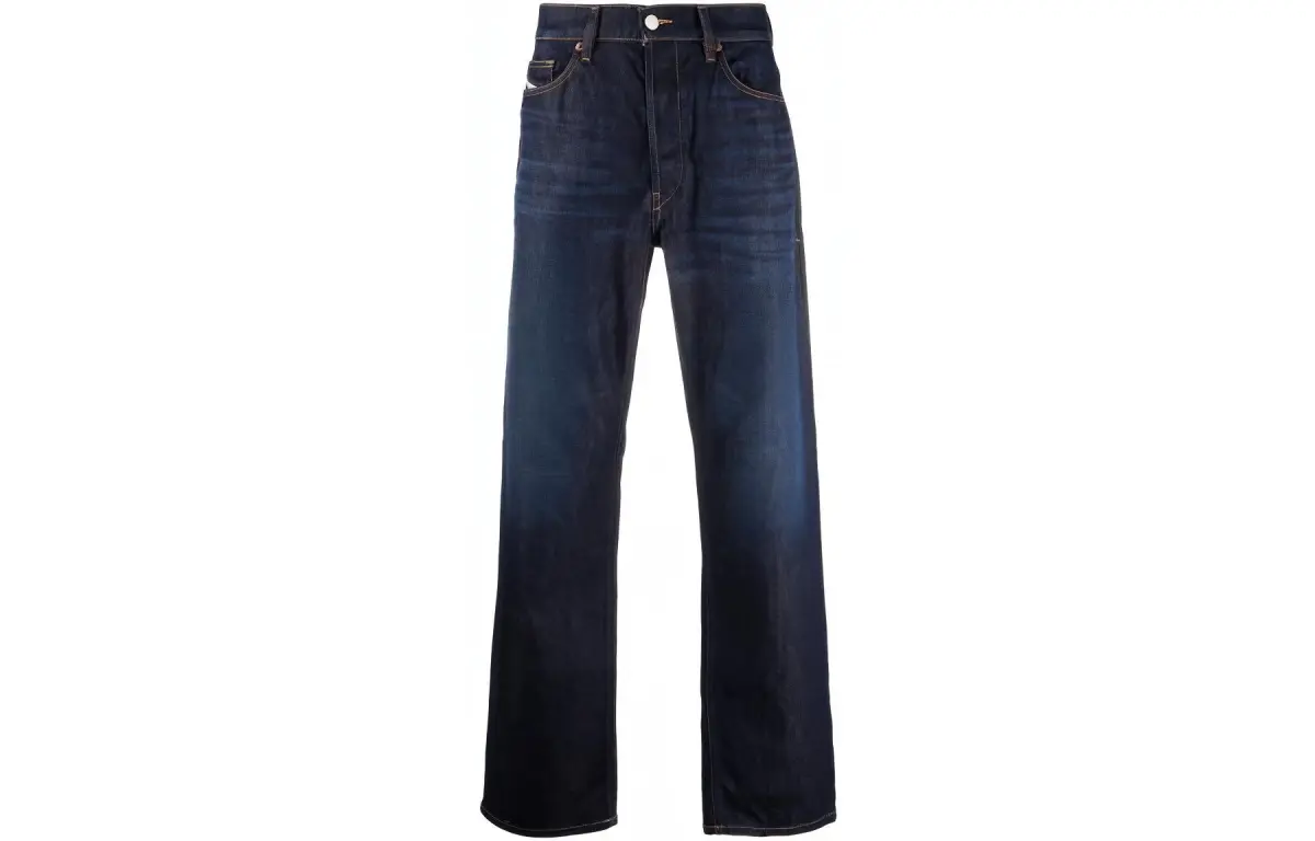 DIESEL Jeans Men's Blue Moderate Straight Fit Pants
