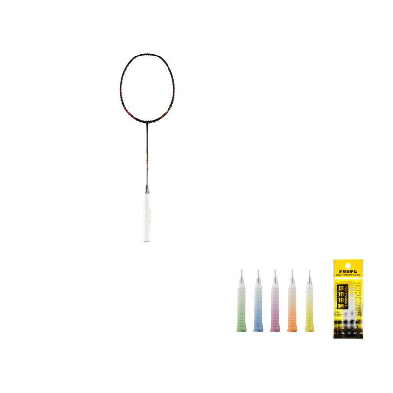 Li Ning Thunder 80 Badminton Rackets Offensive Type Heavy Head, Stiff Shaft Professional 675mm Unisex 3U/G5 4U/G5