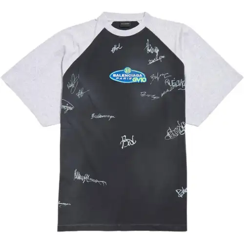 Balenciaga Logo Patch Crewneck T Shirt
