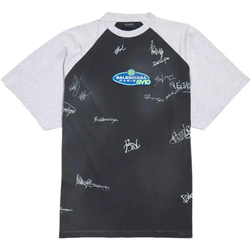 Balenciaga Logo Patch Crewneck T Shirt