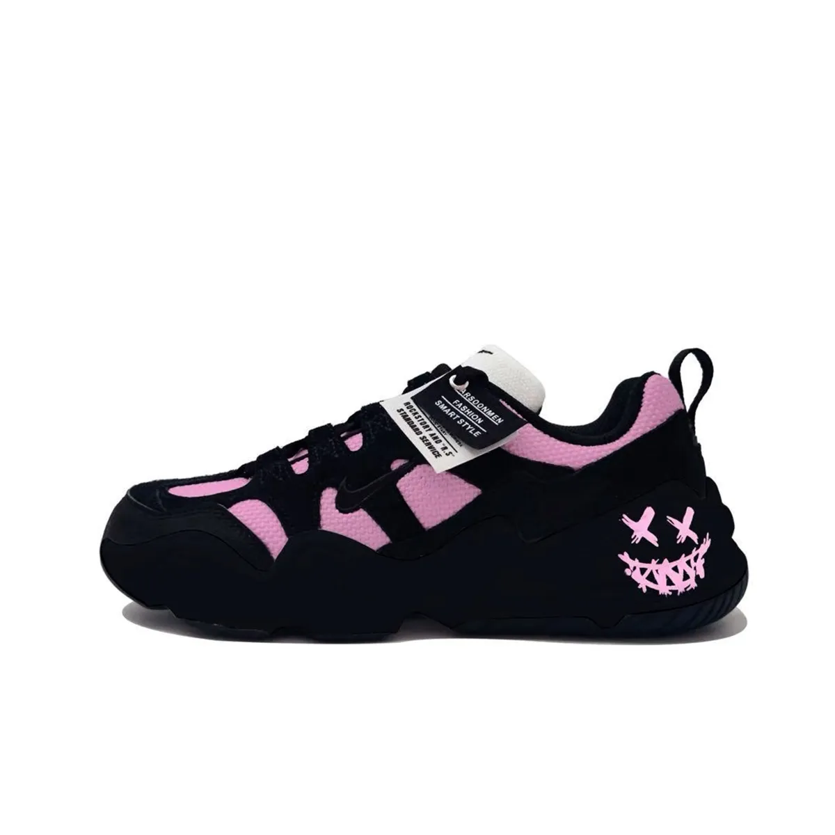 Nike Tech Hera Phantom Pink MH Project Abrasion Resistant Low top Casual Shoes Unisex Black Pink