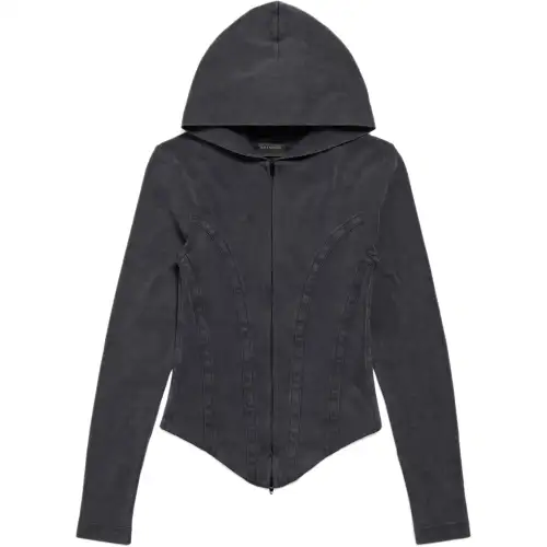 Balenciaga Corseted Zip-Up Hoodie
