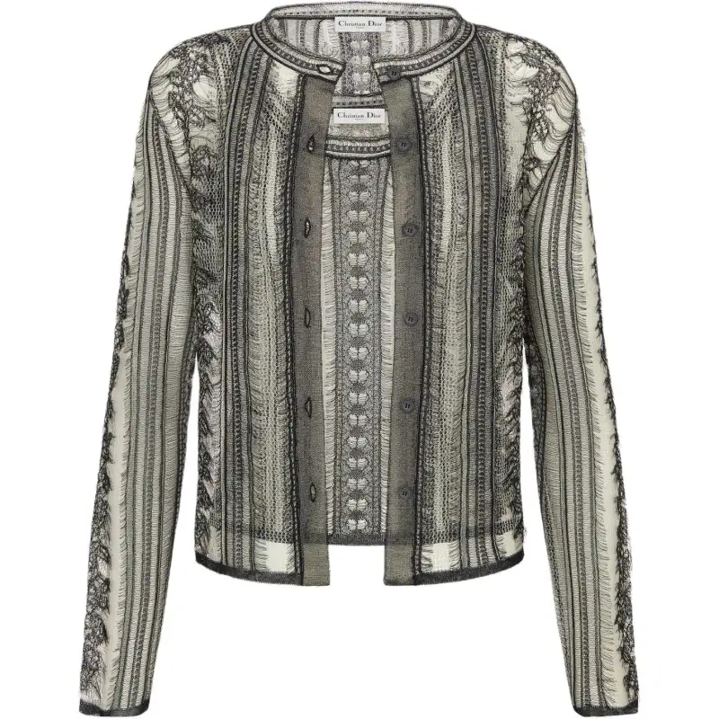 DIOR Knitwear Women's Beige Crew Neck Moderate