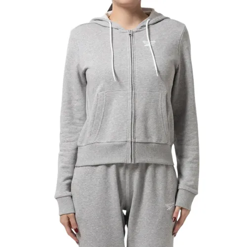 Reebok Sweatshirts Women's Gray Hooded Moderate