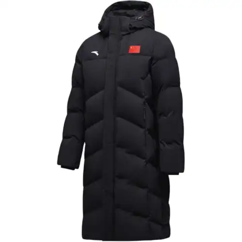 ANTA Down Jackets Unisex Black Hooded Moderate Other