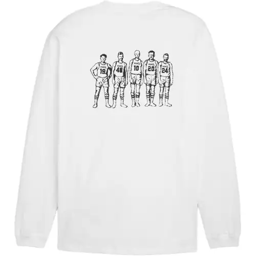 PUMA MMQ Long Sleeve Tee T Shirt Men's White