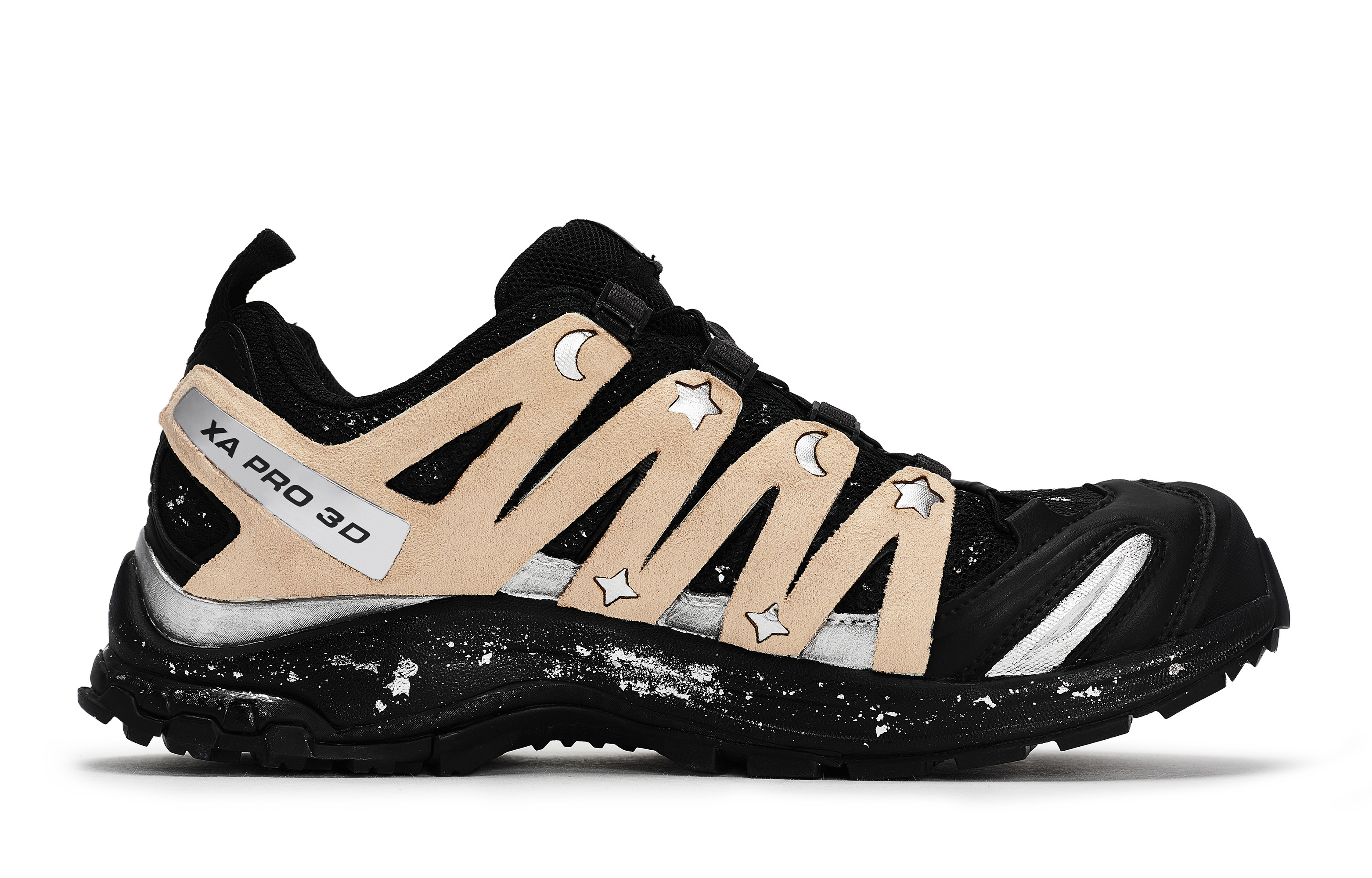 SALOMON XA PRO 3D LA YAUTE Breathable Low top Running Shoes Unisex Black Silver Brown