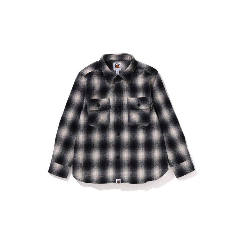Рубашка A BATHING APE FW25 (красно-синяя)