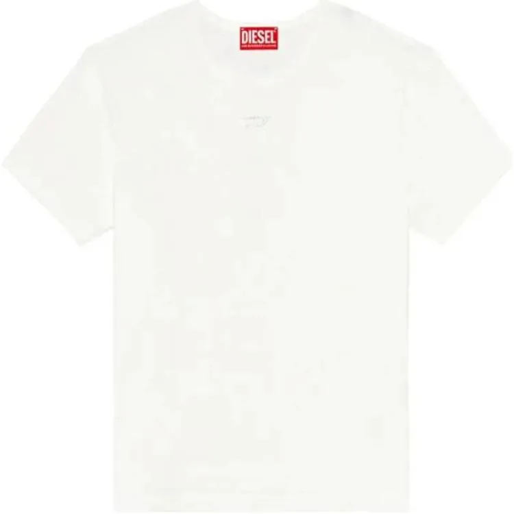 DIESEL T-Shirts Women's White Crew Neck