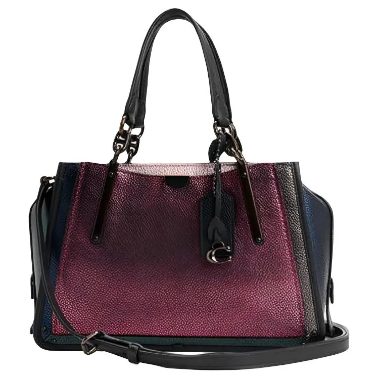 COACH Dreamer Cow Leather Handbags Large Women's Mixed Dark Berry Jam