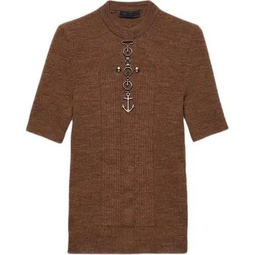 Prada Short-Sleeved Crewneck Jumper