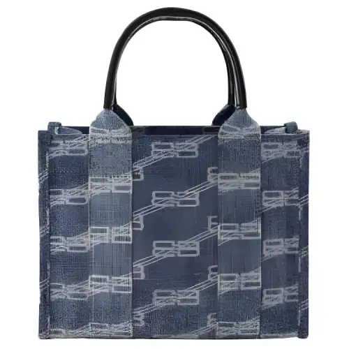 Balenciaga Denim One Shoulder Handbag Women's Blue