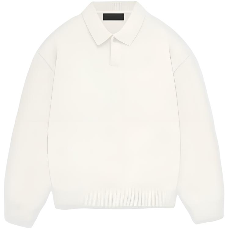 Мужское поло Fear of God Essentials FW23 (белое)