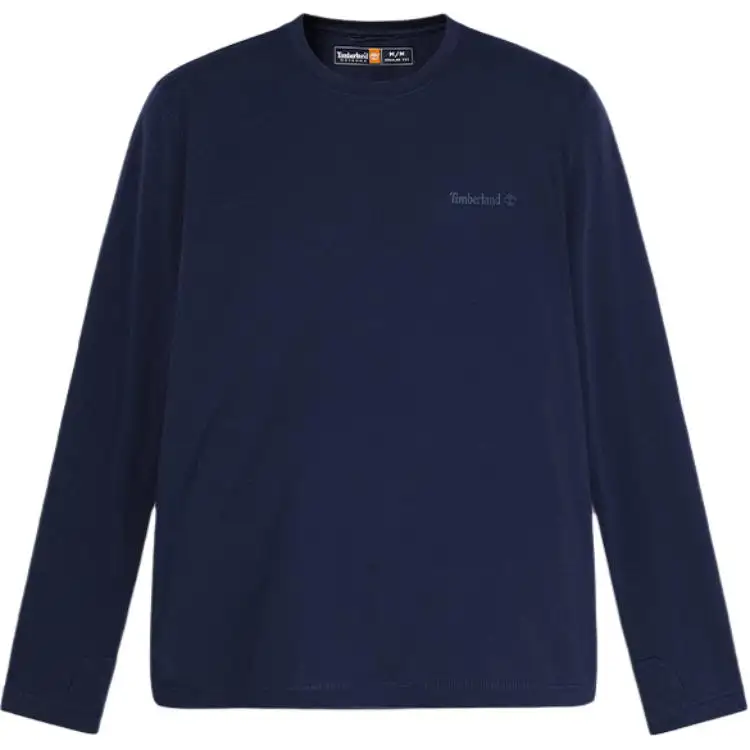 Timberland T Shirts Men's A6AMU451/Marine Blue Crew Neck Moderate Straight Fit