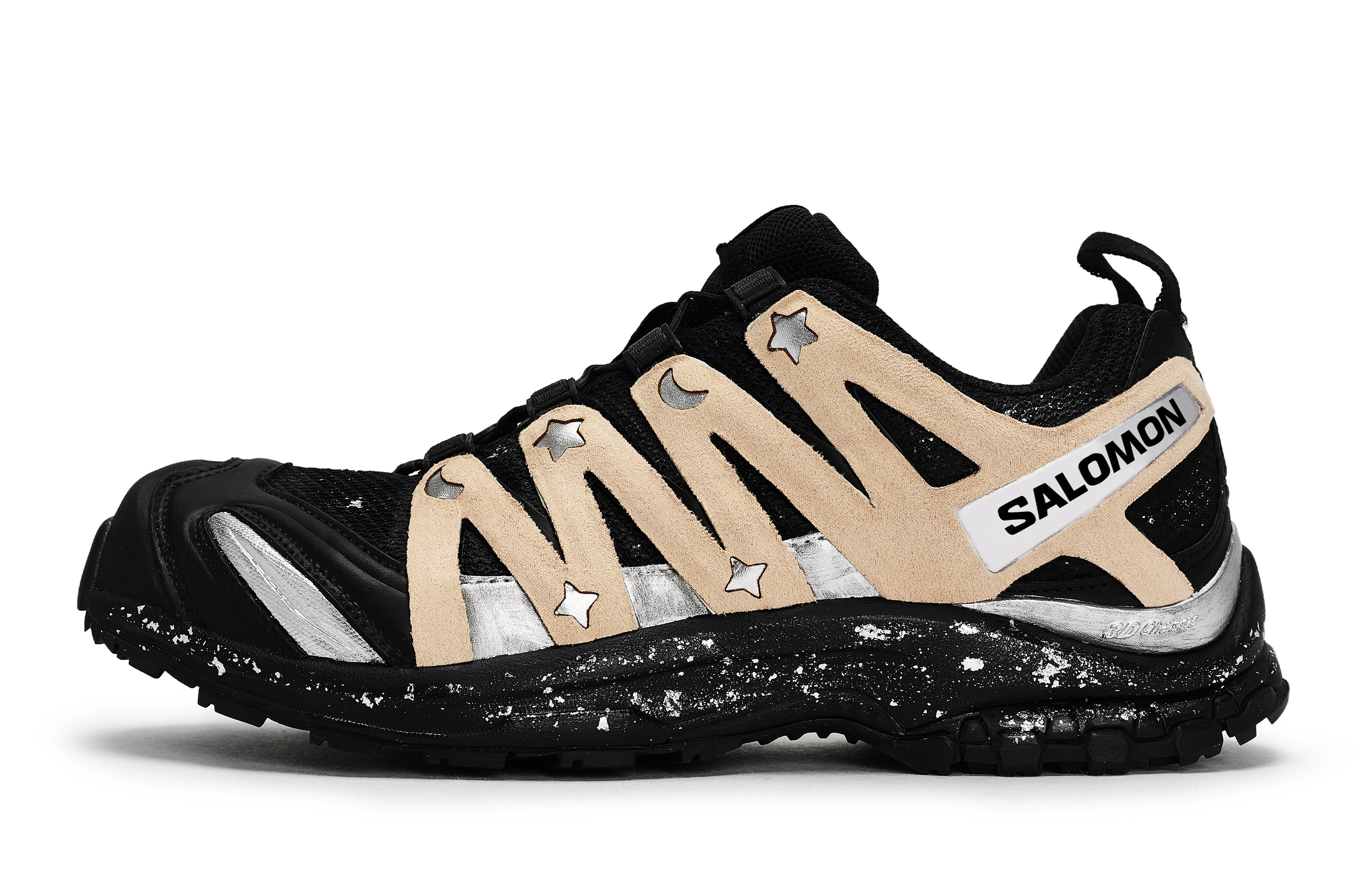 SALOMON XA PRO 3D LA YAUTE Breathable Low top Running Shoes Unisex Black Silver Brown