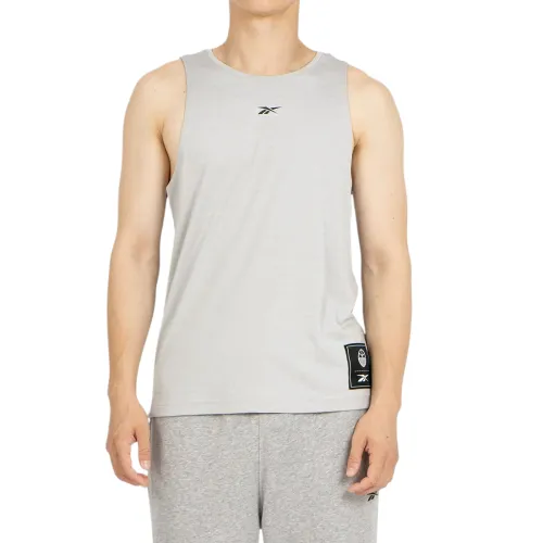 Reebok Tank Tops Men's Gray Crew Neck Moderate