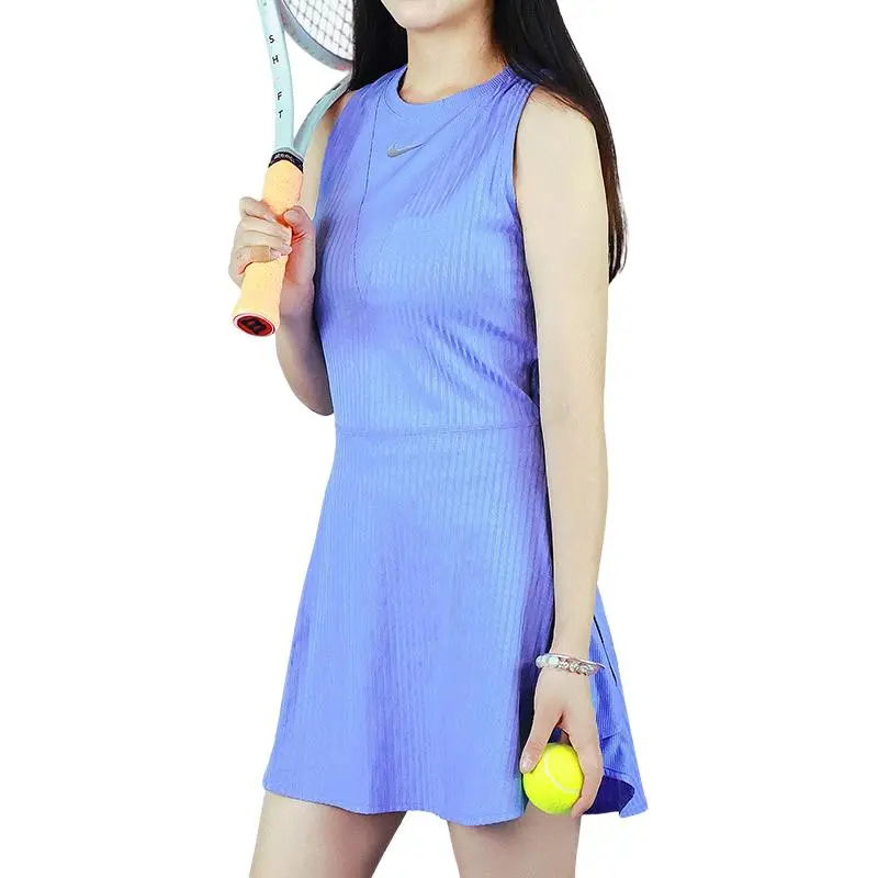 Nike Sleeveless Dresses Women's HJ8297-494 Dress Crew Neck Moderate