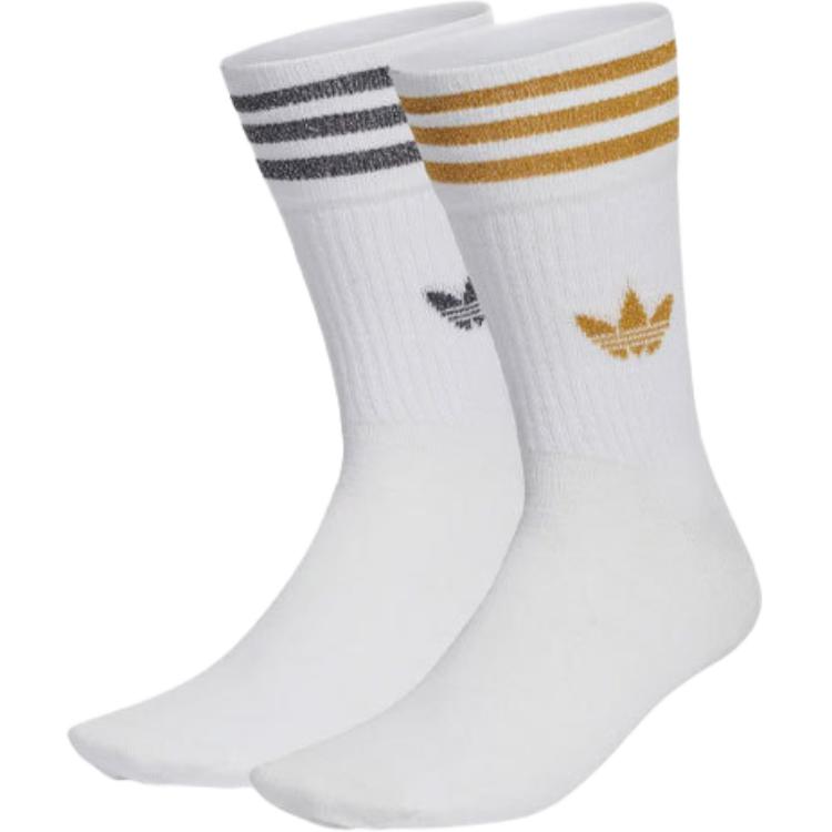 Adidas Originals Sports Crew Socks Spring Fall Winter Summer Women's White
