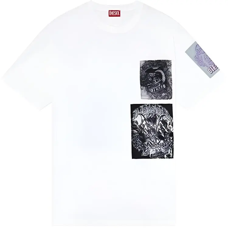 DIESEL T Boxt Slits Q10 Crewnerck T Shirt