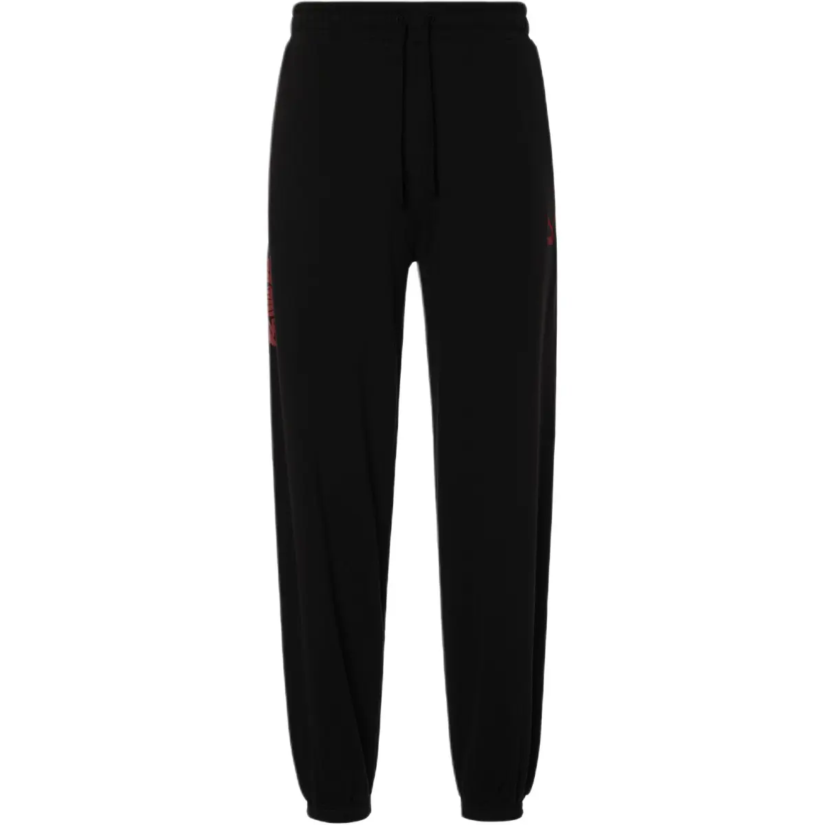 PUMA Knitted Sweatpants Men's Black Moderate Cuffed Pants