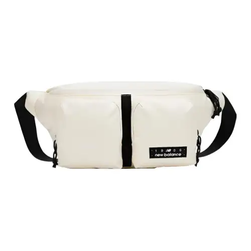 New Balance Fabric One Shoulder Crossbody Fanny Pack Unisex White