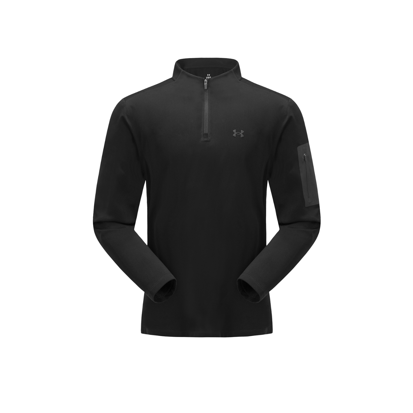 Under Armour Travel sports long-sleeve with zipper for leisure, keep warm base T-shirt, with a zipper