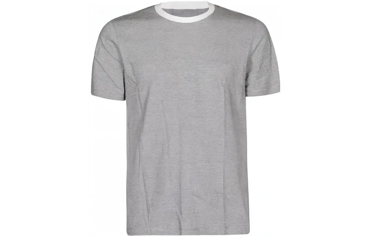 Maison Margiela T-Shirts Men's Gray Crew Neck Moderate Straight Fit