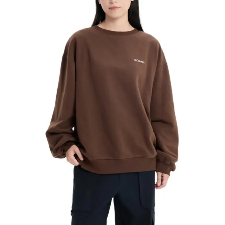 Columbia FW26 Minimalist Style, Crew Neck Fleece Lined Thermal, Relaxed Drop Shoulder, Everyday Casual Sweatshirt