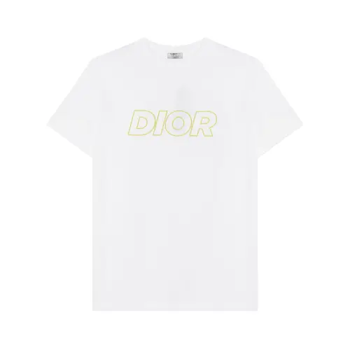 DIOR T Shirts Men's White Crew Neck