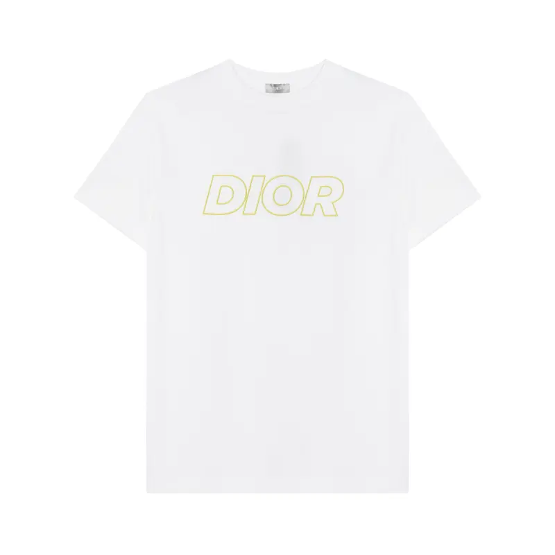 DIOR T Shirts Men's White Crew Neck